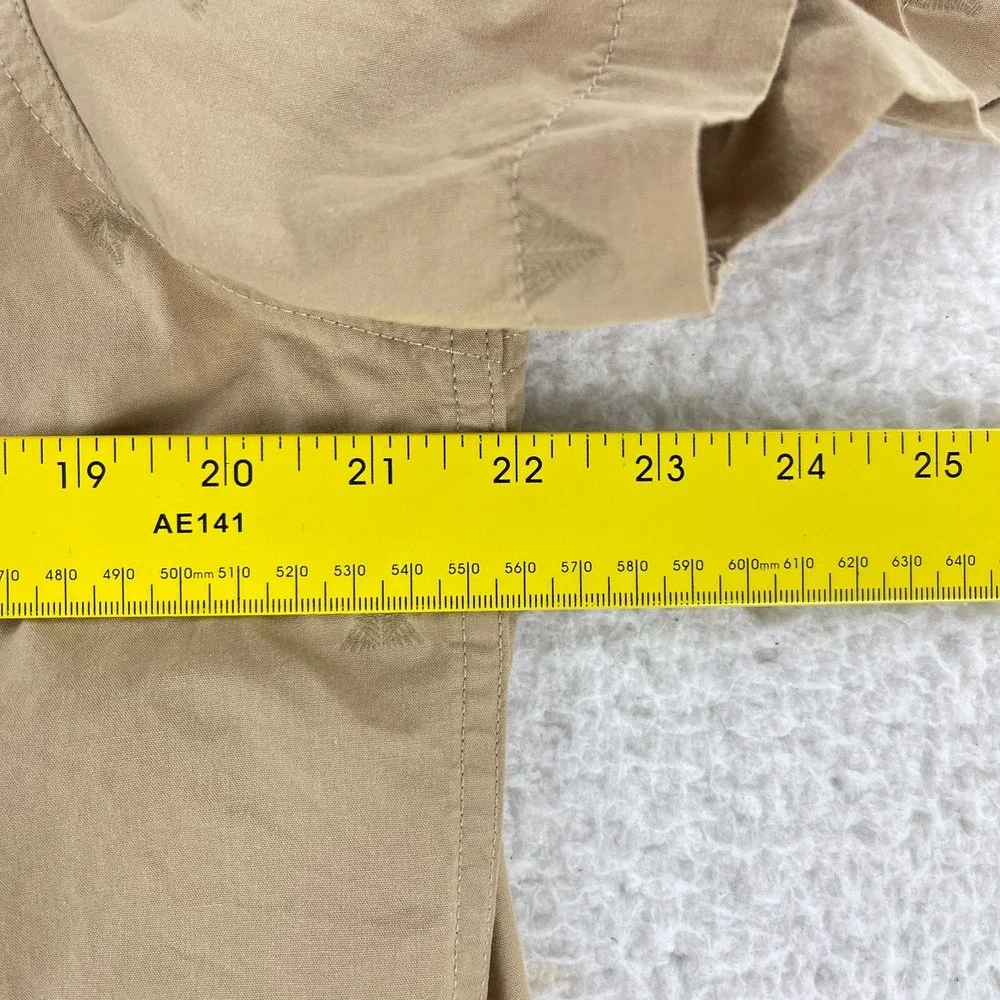 The North Face Brown Baytrail Pattern Button-Up‎ Shirt Mens Short Sleeve Size L